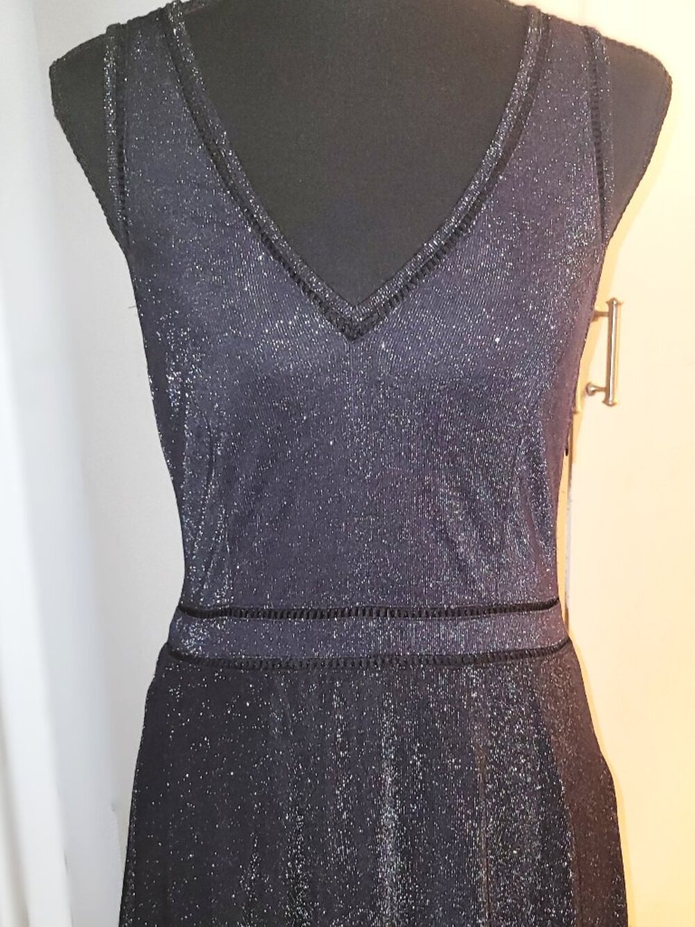 Sanctuary Black Glitter Dress - S